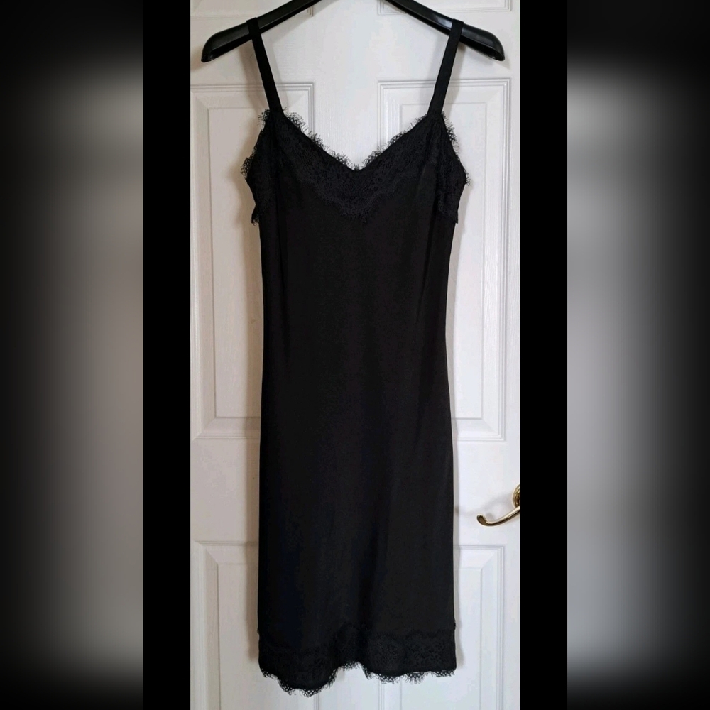 Rebecca Minkoff Black Lace-Trim Slip